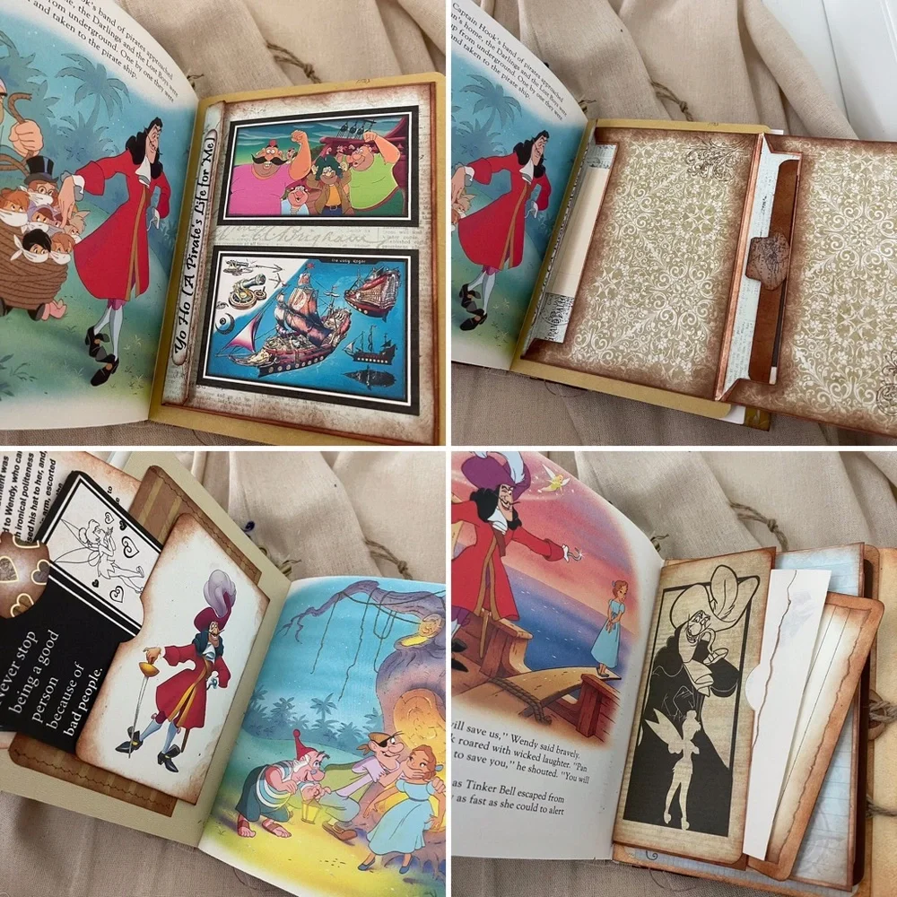 Junk Journal Peter Pan Little Golden Book | 2 Signature Art Journal